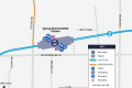 Site map for Spring District/120th Station