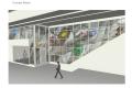 rendering of the glass artwork integrated into the Kent Des Moines Station panels