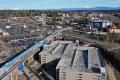 An aerial look at the Lynnwood TOD area.