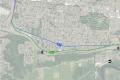 Map of potential alternative routes along I-5/Broadway for the Everett Link Extension
