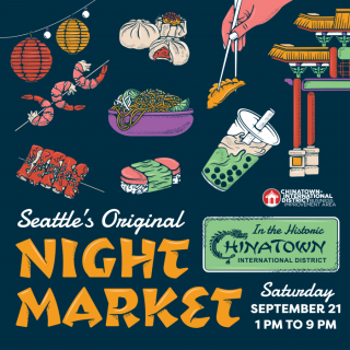 Promotional poster for the night market on September 21st