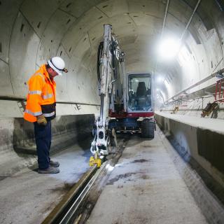 Rails pulled into the Northgate tunnels