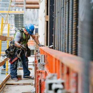 University District Link light rail Station under construction 