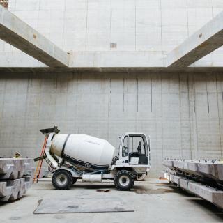 University District Link light rail Station under construction 