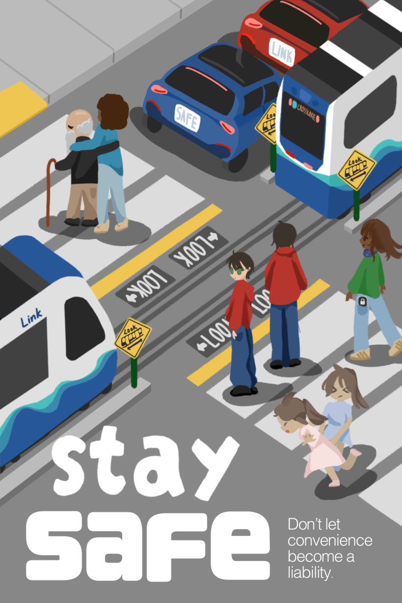 Safety Poster art contest Serena Q. 7th grade 1st place