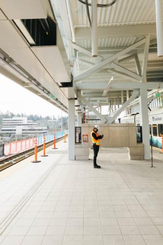 Train testing at Northgate Station