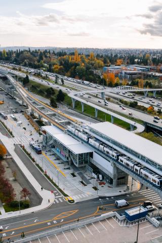 aerial drone photo of Northgate Station