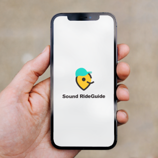 Rideguide logo on phone