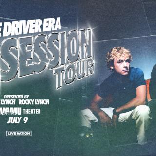 A poster for the July 9th stop for the driver era on their obsession tour.