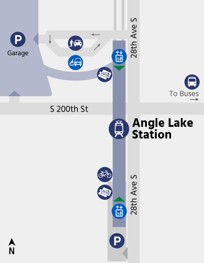 Angle Lake Station Map Image