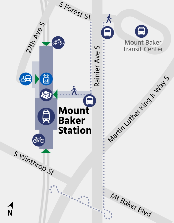 Mount Baker Station Map Image