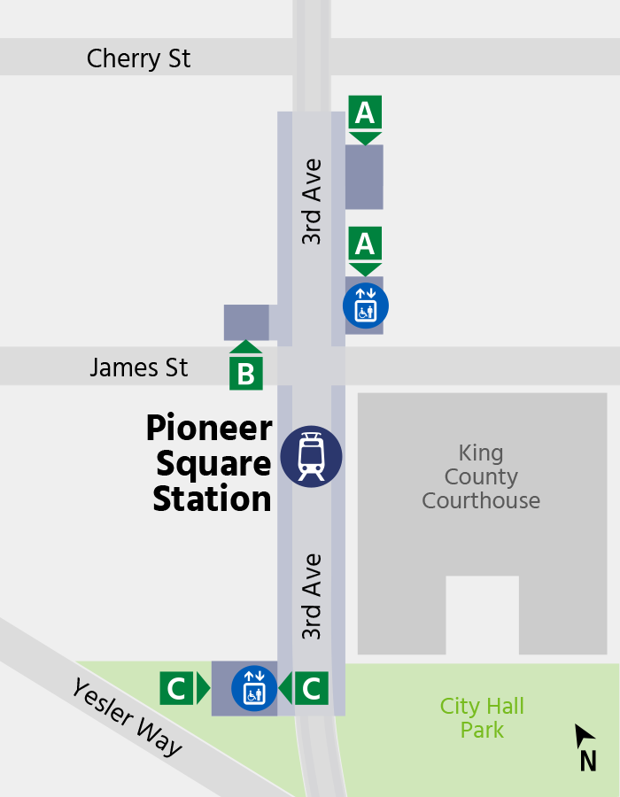 Pioneer Square Station Map Image