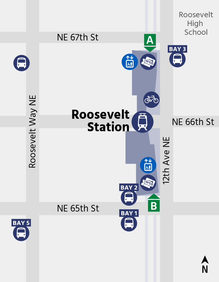 Roosevelt Station map