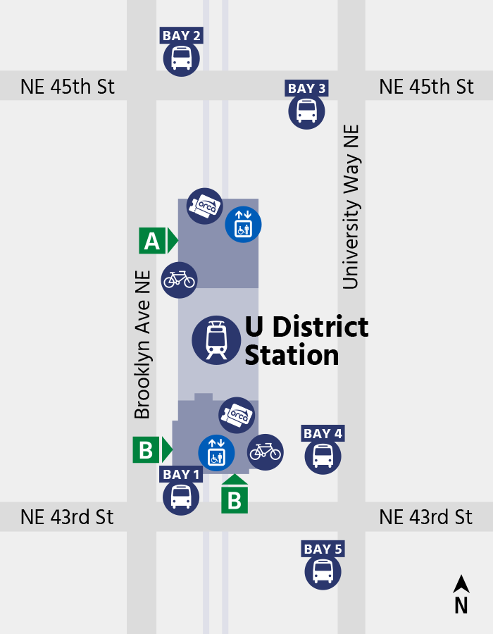 U District Station map