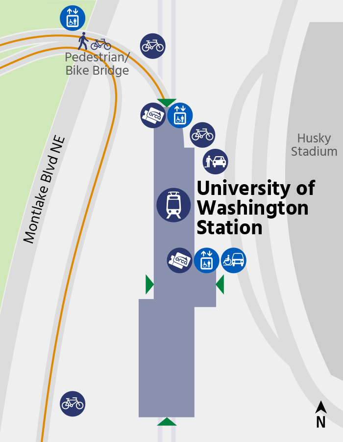 University of Washington Station Map Image