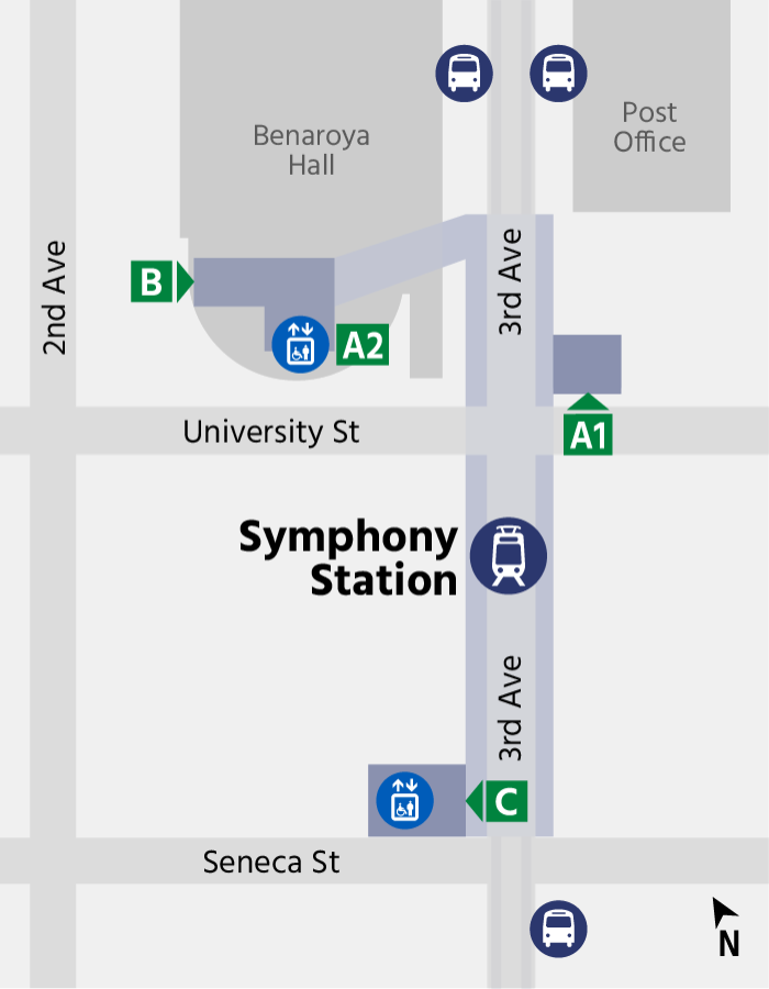 Map depicting Symphony Station in context.
