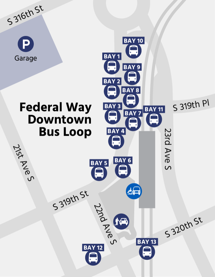 Federal Way Downtown Station Bus Loop