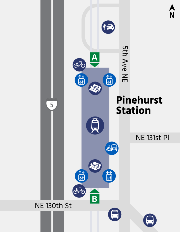 Pinehurst Station map.