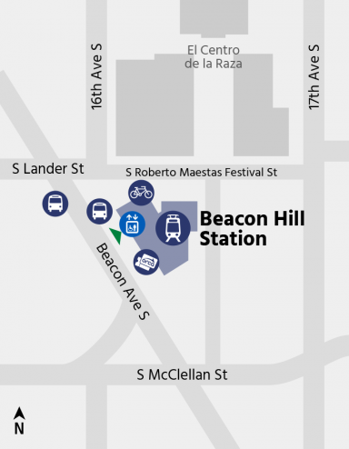 Beacon Hill Station Map Image