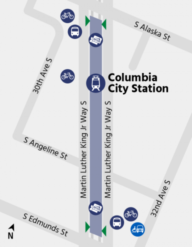 Columbia City Station Map Image