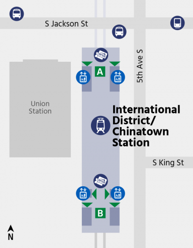 International District/Chinatown Station Map Image