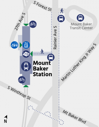 Mount Baker Station Map Image