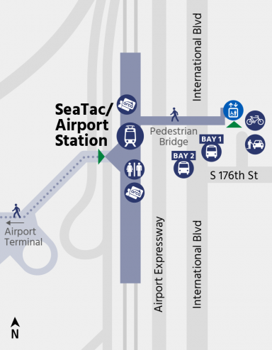 SeaTac/Airport Station Map Image