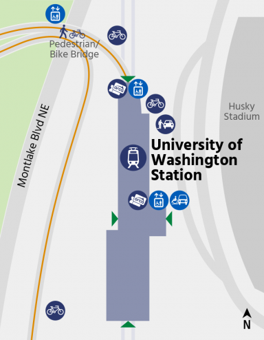 University of Washington Station Map Image