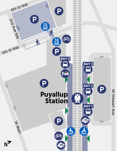 Puyallup Station Map Image