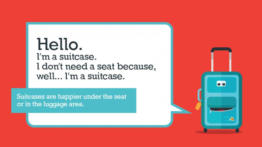 Please put your bags under your seats on Link.