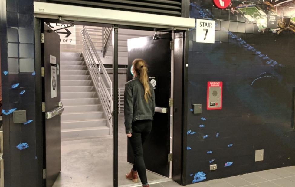 The new public stairs are open at University of Washington Station