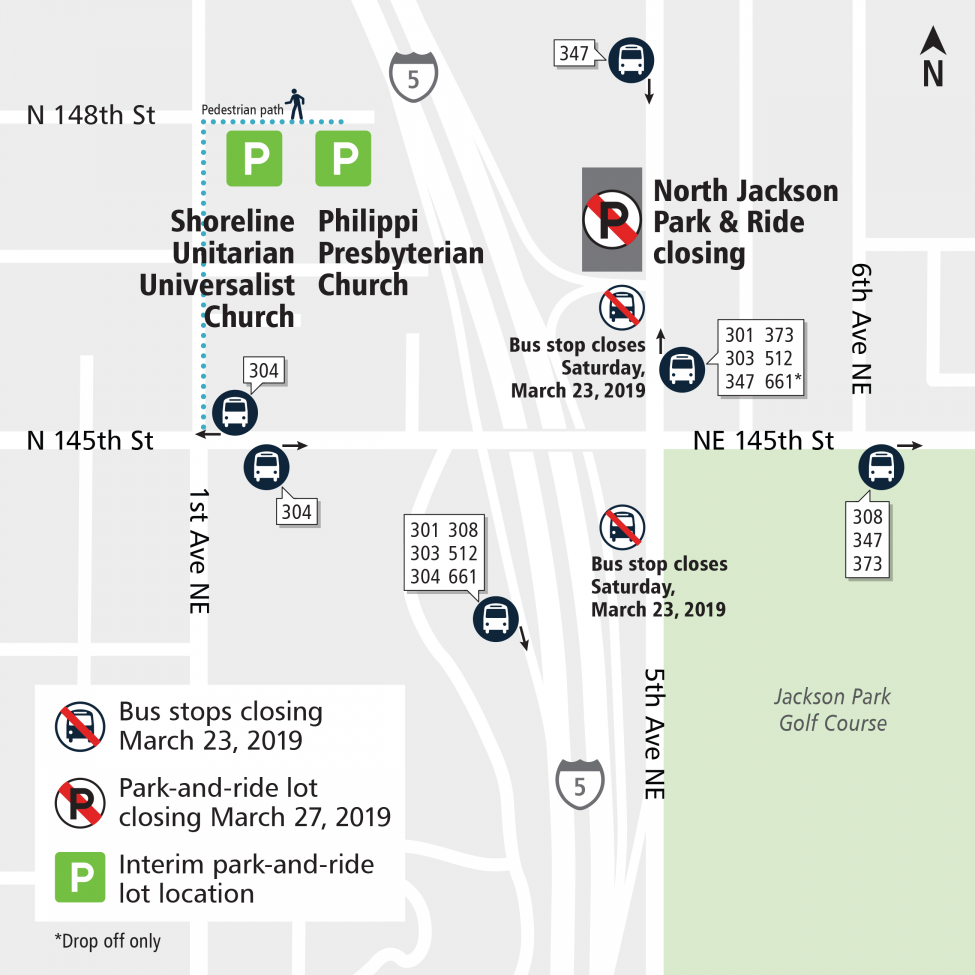 North Jackson PR closure map