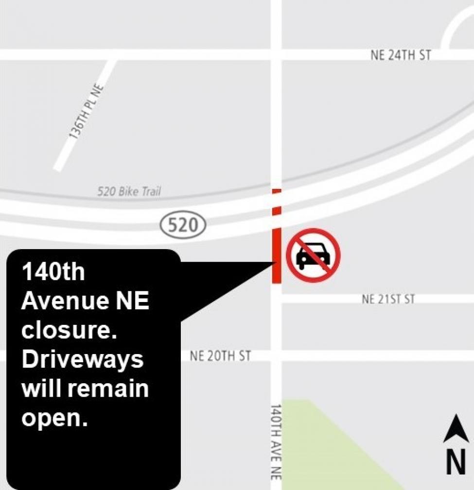 140th ave NE closure