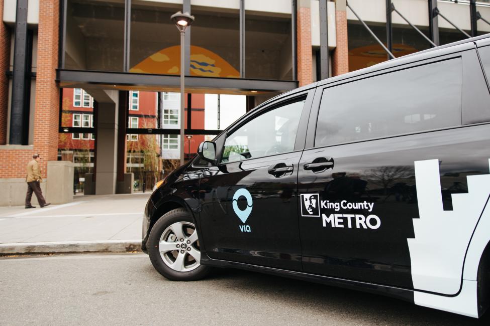 A Via van at Mt. Baker Station.