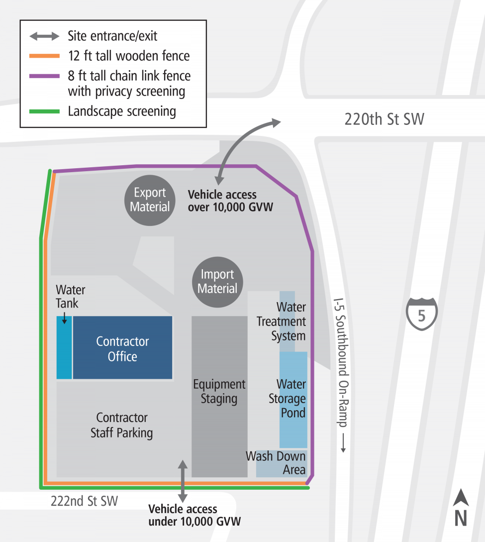 Map of Melody Hill construction site.