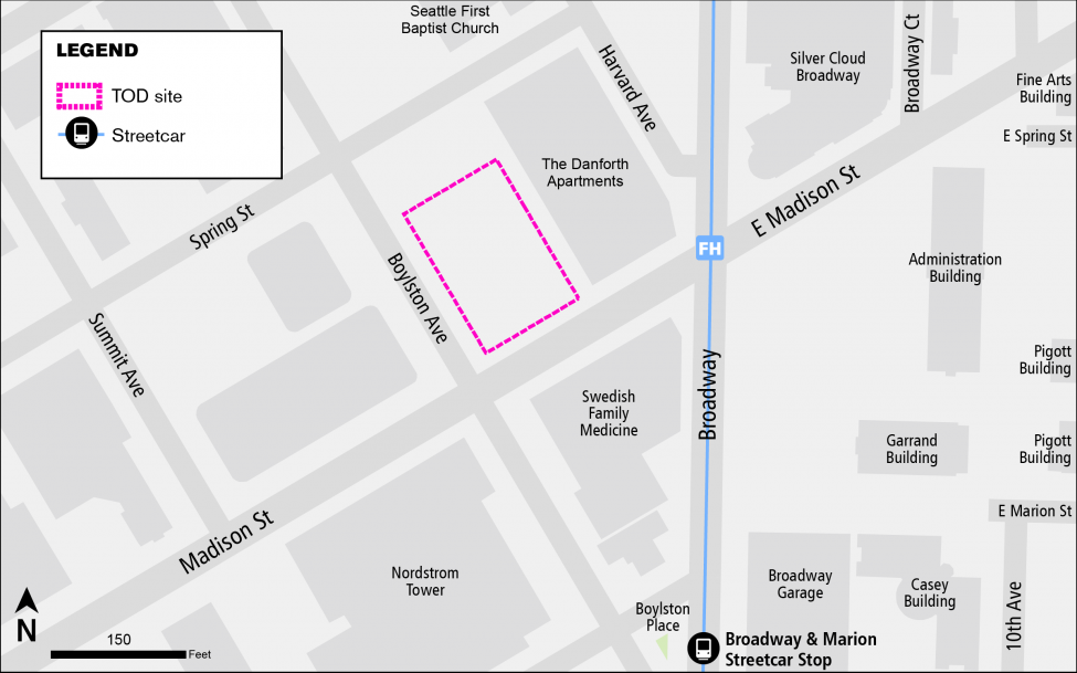 Map of The Rise on Madison/The Blake House TOD