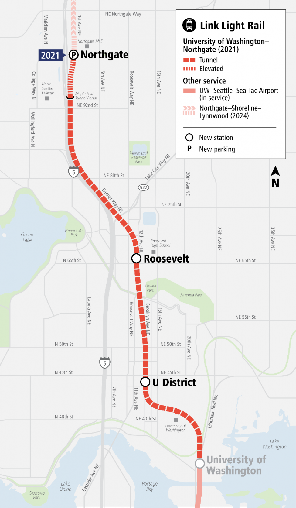 2021 SIP Link Light Rail Angle Lake to Northgate Station