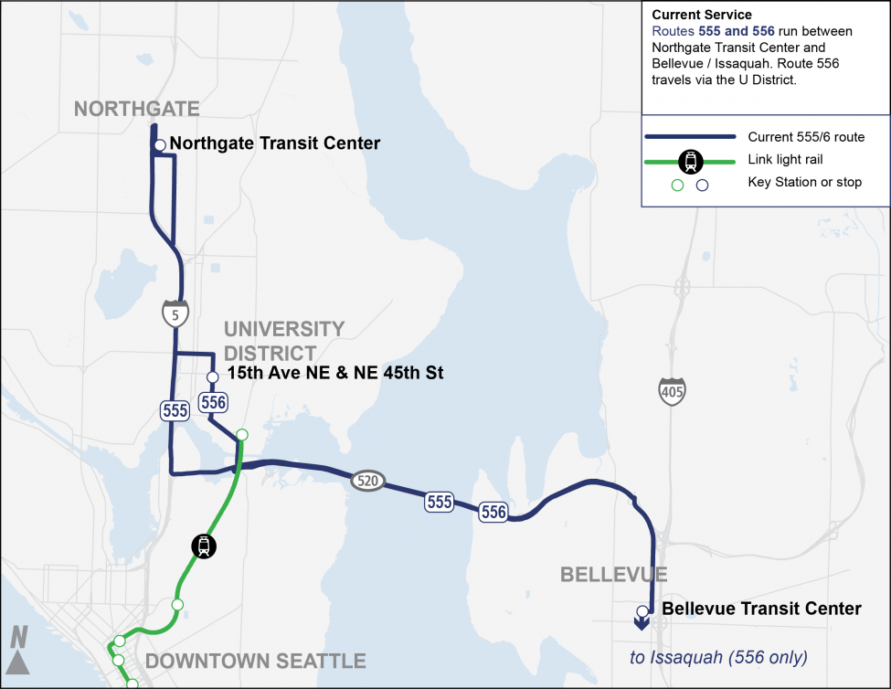 Current ST Routes 555/556 map