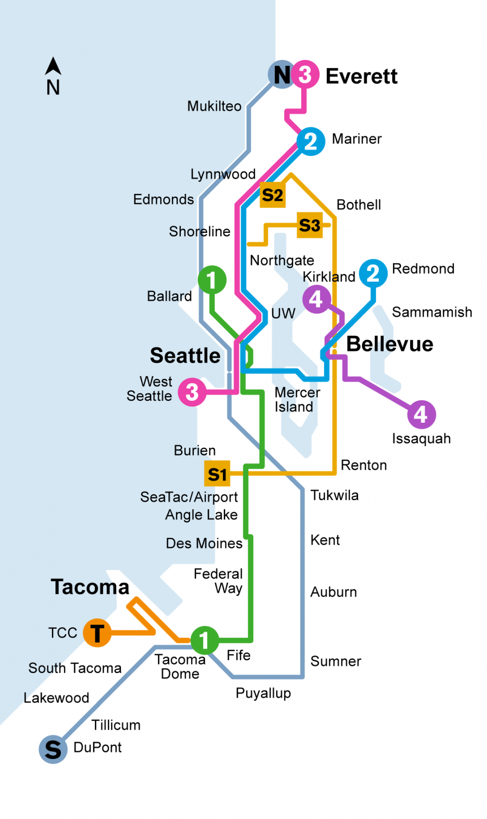 Sound Transit 3 Map Service Lineup | Sound Transit
