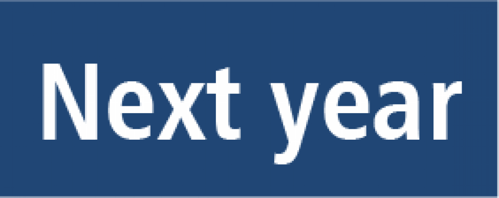 Blue box with text reading "Next year"