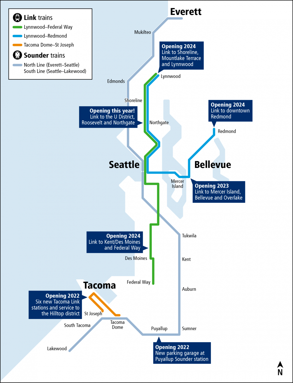 Downtown Seattle accessibility - Schedules & Maps - King County, Washington