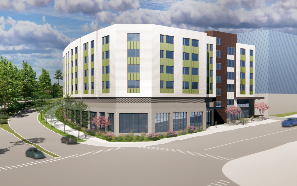 Rendering of Angle Lake Transit-Oriented Development North site
