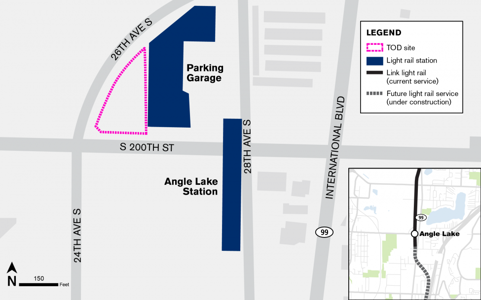 Angle Lake Transit-oriented Development North Site Map