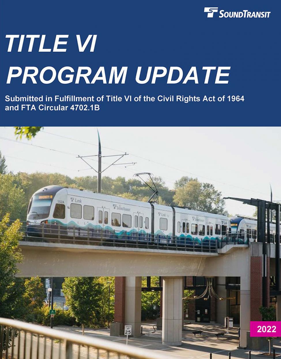 Cover image for 2022 Title VI Program Update