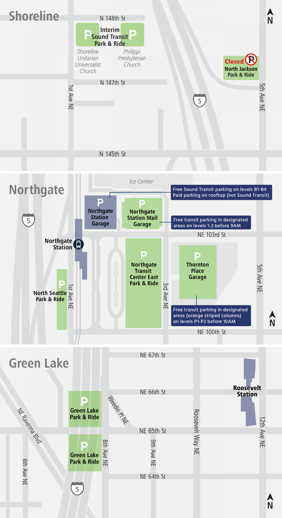 Web map for North King County Parking