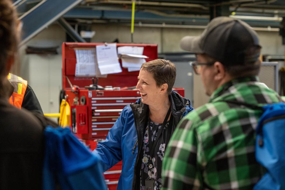 Sound Transit CEO Julie Timm thanks workers