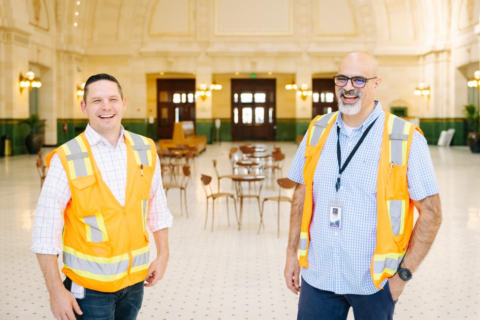 John Carini and Carlos Trujillo in Union Station