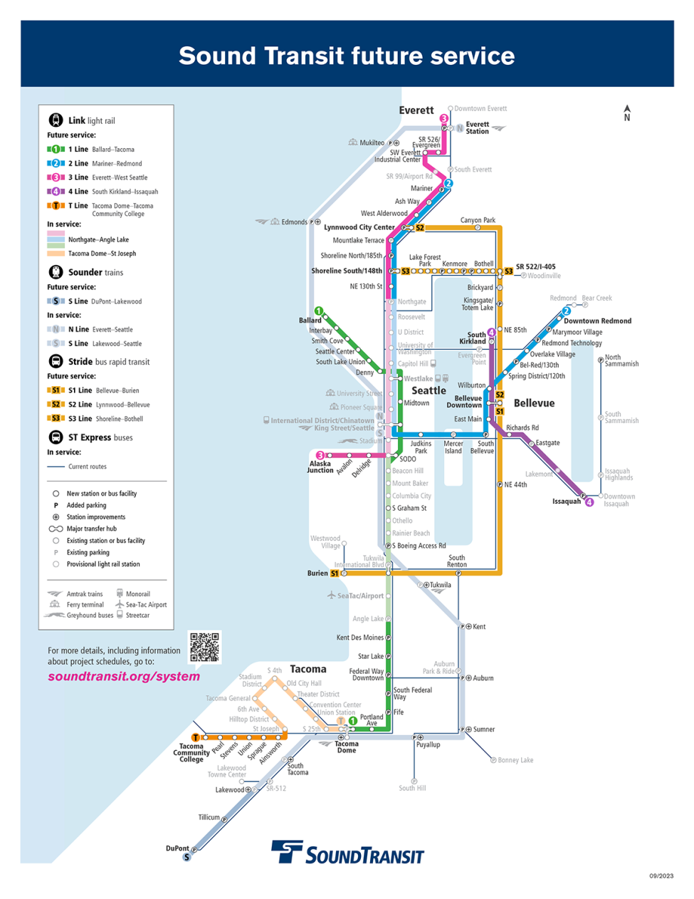 Sound Transit Future service map