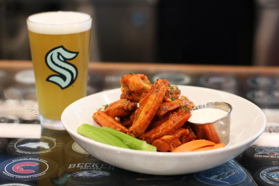 The 32 Bar & Grill The Super Bowl special is a 12 piece order of wings and draft beer of your choice for $18.95