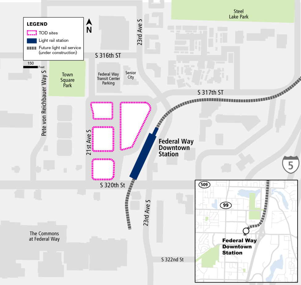 Map of federal way TOD